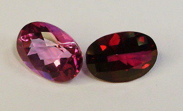 Pink and Ruby Red Topaz